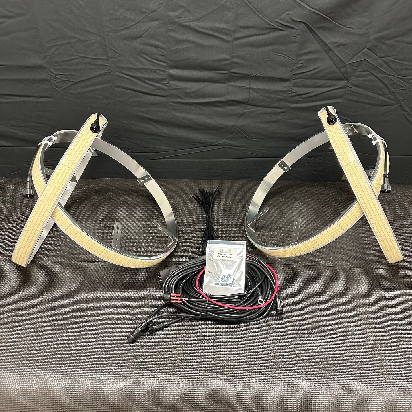 Quad Row White Ultra High Density Wheel Lights